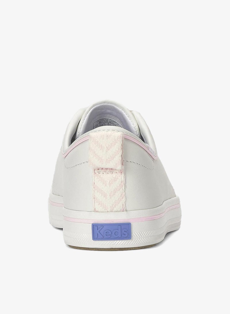 Keds Women's Cruise Lace Up Leather Casual Sneaker White - Image 2